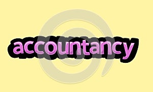 ACCOUNTABLE writing vector design on a yellow background