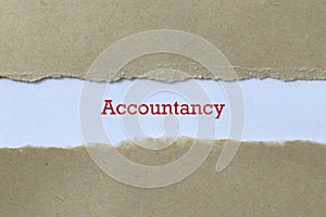 Accountancy on paper photo
