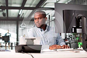 Accountant Using OCR Software