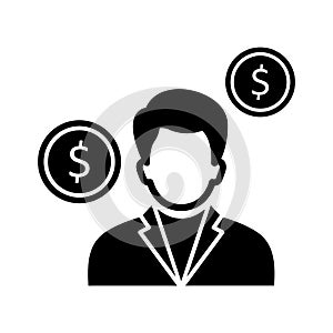Accountant Vector Icon which can easily modify or edit