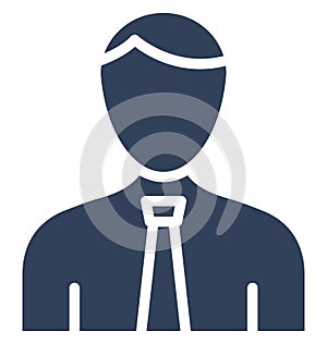 Accountant Vector Icon which can easily modify or edit