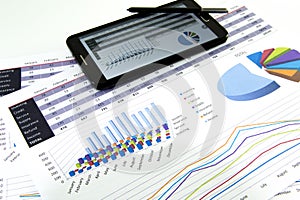 Accountant verify the accuracy of financial statements. Bookkeeping, Accountancy Concept.