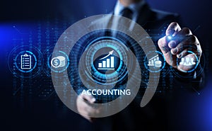 Accounting Accountancy Banking Calculation Business finance concept.