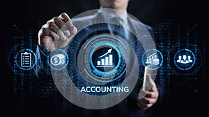 Accounting Accountancy Banking Calculation Business finance concept.