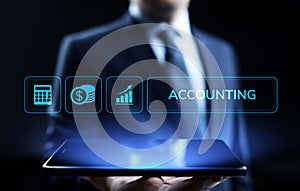 Accounting Accountancy Banking Calculation Business finance concept.