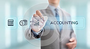 Accounting Accountancy Banking Calculation Business finance concept.