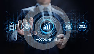 Accounting Accountancy Banking Calculation Business finance concept.