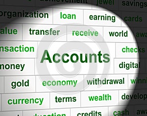 Accounting Accounts Represents Balancing The Books And Accountant