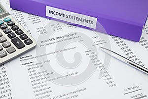 Accounting for business income statement