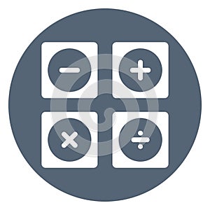 Accounting, calculating device Vector Icon which can easily modify or edit