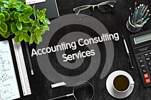 Accounting Consulting Services Concept. 3D render.