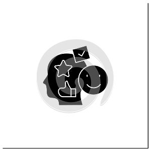 Accounting goodwill glyph icon photo