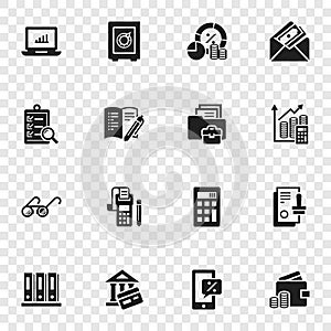 Accounting international day icon set, simple style