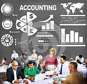 Accounting Investment Expenditures Revenue Data Report Concept