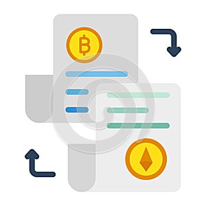 Accounting journals,  accounting ledgers, blockchain, blockchain network fully editable vector icons