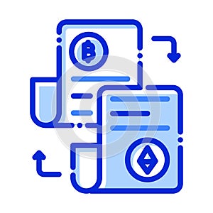 Accounting journals,  accounting ledgers, blockchain, blockchain network fully editable vector icons photo