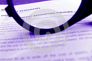Accounting policies, focus on photo