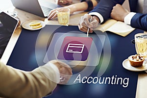 Accounting Statistics Technology Application Concept