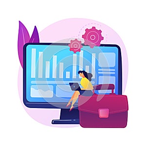 Accounting vector concept metaphor