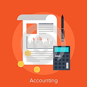 Accounting vector illustration concept