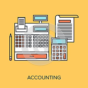 Accounting vector illustration concept