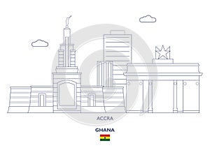 Accra City Skyline, Ghana photo