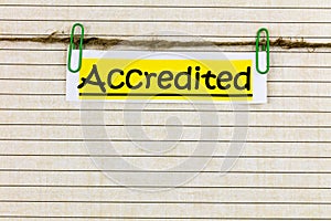 Accredited institution business certificate accreditation seal approval best choice photo