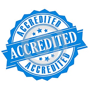 Accredited vector icon