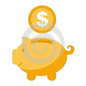 Accumulation money, savings - vector