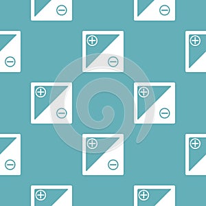 Accumulator pattern seamless blue