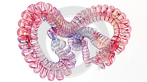 Accurate colon anatomy diagram with key labels like cecum, enhancing learning with color photo