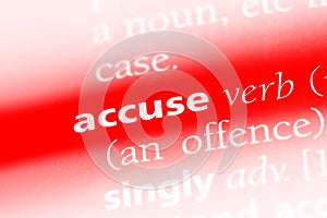 accuse