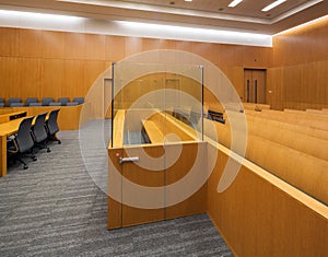 Dock for The Accused in a new Courtroom photo