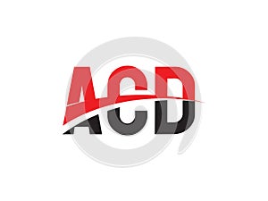 ACD Letter Initial Logo Design Vector Illustration