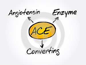 ACE - Angiotensin Converting Enzyme acronym concept