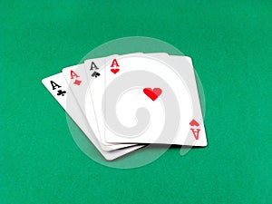 Ace card poker gambling