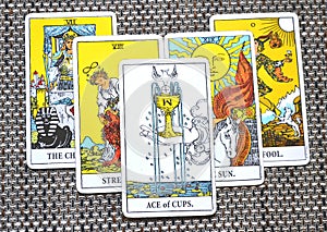 Ace of Cups New love Joy Happiness Happy News Beginnings of Love The Lovers The Fool background