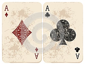 Ace of Diamonds & Clubs