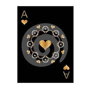 Ace of Hearts Gold