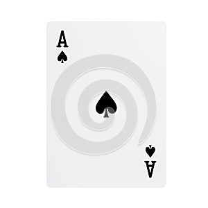 Ace of spades playing card