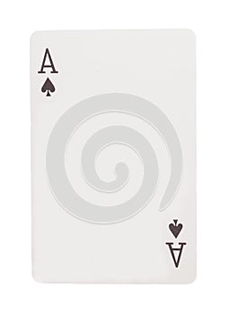 Ace of spades playing card