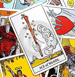 Ace of Wands Tarot Card Initiative Creative Inspirational Drive, Ambition, Adventure, Excitemen