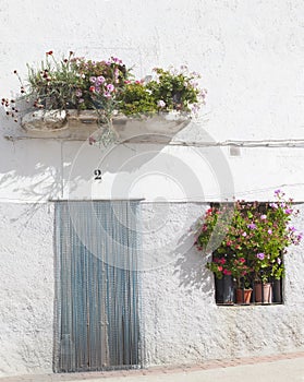 Aceituna popular architecture, Alagon Valley, Spain photo