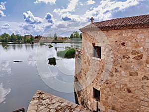 \'AceÃ±as de Olivares\' (water mills), Zamora city, Spain photo