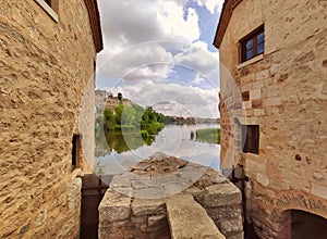 \'AceÃ±as de Olivares\' (water mills), Zamora city, Spain photo