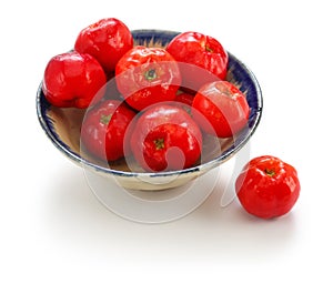 Acerola fruit, barbados cherry photo