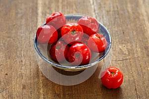 Acerola fruit, barbados cherry photo