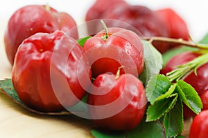 Acerola small cherry fruit with high quantity C Vi