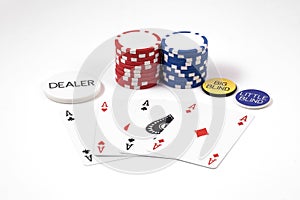 Aces & chips poker game