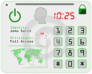 Acess identification card